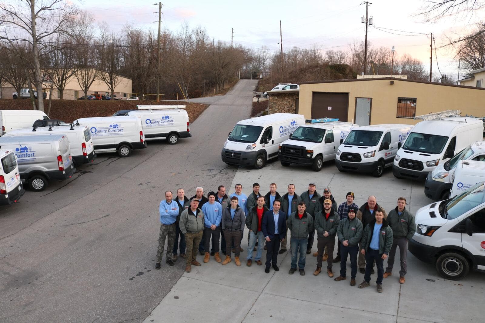 Quality Comfort team of 35+ HVAC professionals