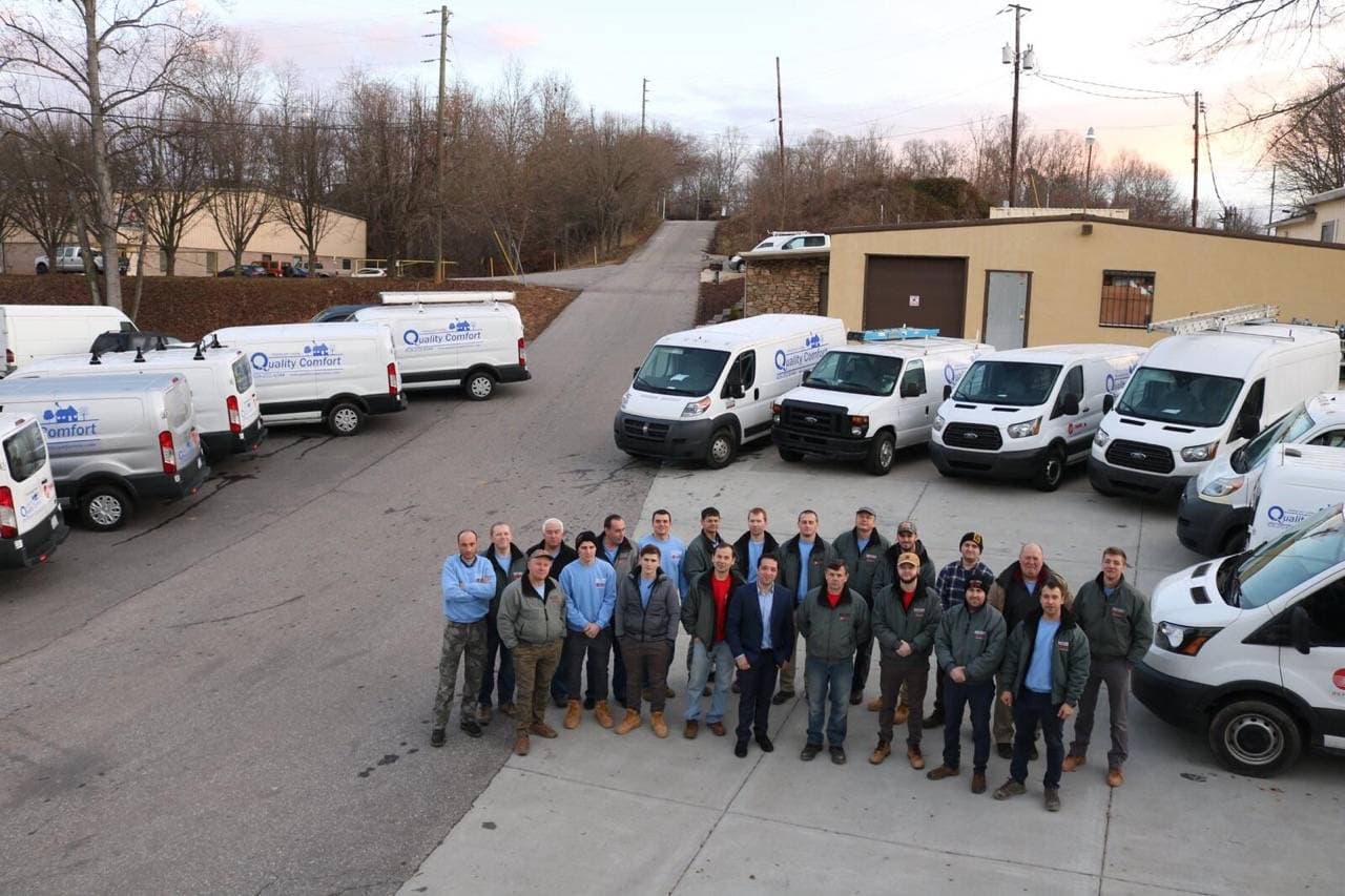 Quality Comfort team of 35+ HVAC professionals